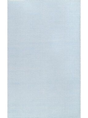 Light Blue Diamond-Pattern wool rug 5x8